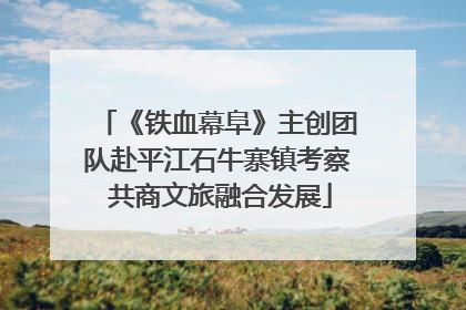 《铁血幕阜》主创团队赴平江石牛寨镇考察 共商文旅融合发展