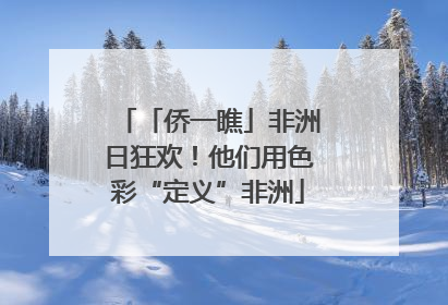 「侨一瞧」非洲日狂欢！他们用色彩“定义”非洲