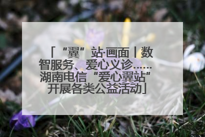 “翼”站·画面丨数智服务、爱心义诊……湖南电信“爱心翼站” 开展各类公益活动