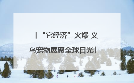 “它经济”火爆 义乌宠物展聚全球目光