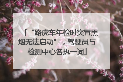 “路虎车年检时突冒黑烟无法启动”，驾驶员与检测中心各执一词