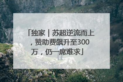 独家｜苏超逆流而上，赞助费飙升至300万，仍一席难求