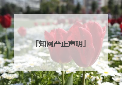 知网严正声明