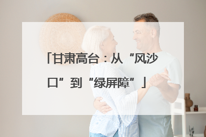 甘肃高台：从“风沙口”到“绿屏障”