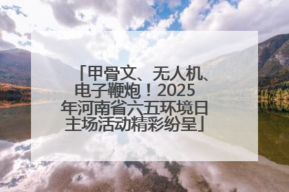 甲骨文、无人机、电子鞭炮！2025年河南省六五环境日主场活动精彩纷呈