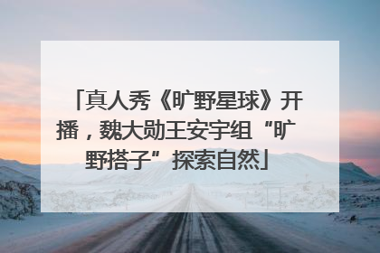 真人秀《旷野星球》开播，魏大勋王安宇组“旷野搭子”探索自然