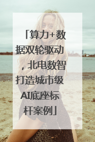 算力+数据双轮驱动，北电数智打造城市级AI底座标杆案例