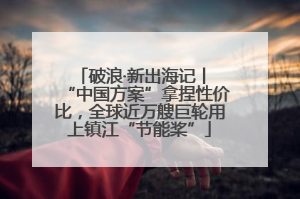破浪·新出海记丨 “中国方案”拿捏性价比，全球近万艘巨轮用上镇江“节能桨”