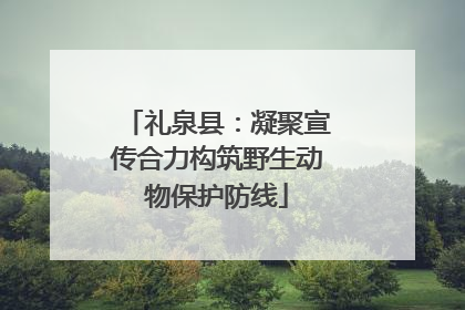 礼泉县：凝聚宣传合力构筑野生动物保护防线