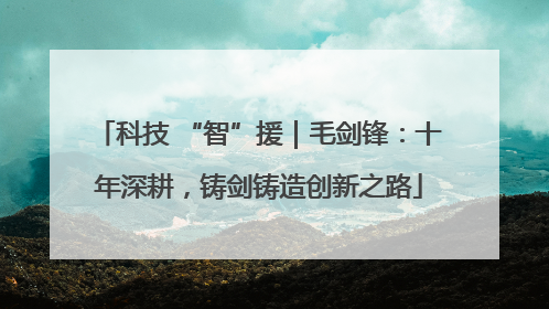 科技 “智”援｜毛剑锋：十年深耕，铸剑铸造创新之路