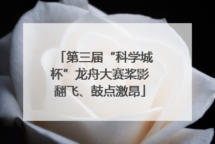 第三届“科学城杯”龙舟大赛桨影翻飞、鼓点激昂