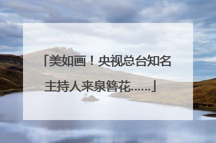 美如画！央视总台知名主持人来泉簪花……