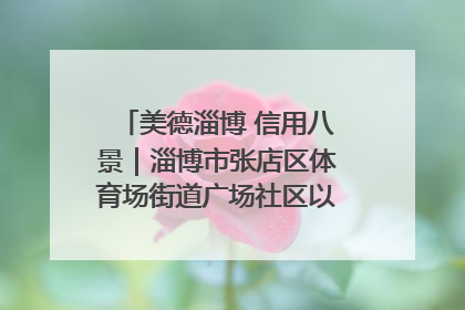 美德淄博 信用八景｜淄博市张店区体育场街道广场社区以诚信串起幸福脉络