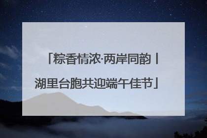 粽香情浓·两岸同韵丨湖里台胞共迎端午佳节