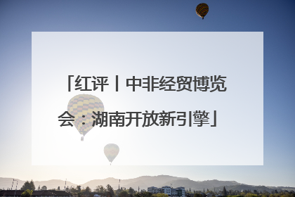 红评丨中非经贸博览会：湖南开放新引擎