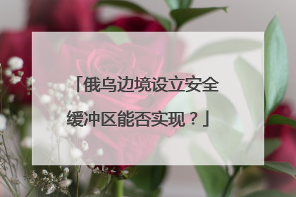 俄乌边境设立安全缓冲区能否实现？