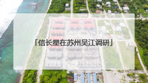 信长星在苏州吴江调研