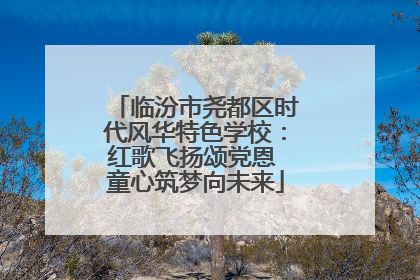 临汾市尧都区时代风华特色学校：红歌飞扬颂党恩 童心筑梦向未来