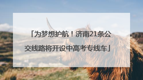 为梦想护航！济南21条公交线路将开设中高考专线车