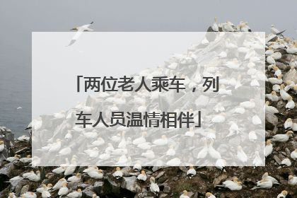 两位老人乘车，列车人员温情相伴