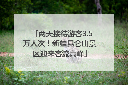 两天接待游客3.5万人次！新疆昆仑山景区迎来客流高峰