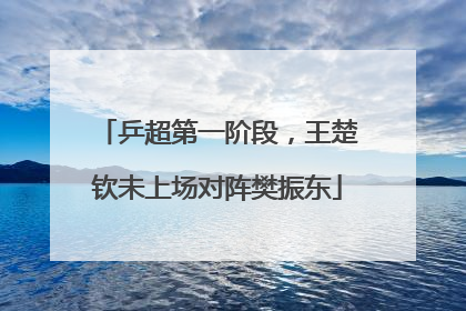 乒超第一阶段，王楚钦未上场对阵樊振东