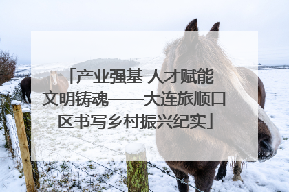 产业强基 人才赋能 文明铸魂——大连旅顺口区书写乡村振兴纪实