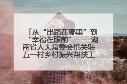 从“出路在哪里”到“幸福在眼前”——湖南省人大常委会机关驻五一村乡村振兴帮扶工作队书写振兴答卷