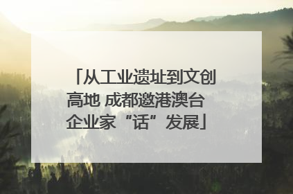 从工业遗址到文创高地 成都邀港澳台企业家“话”发展
