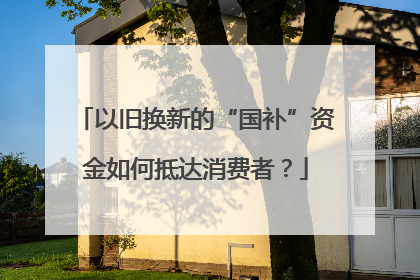 以旧换新的“国补”资金如何抵达消费者？