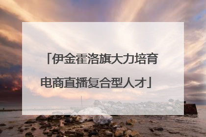 伊金霍洛旗大力培育电商直播复合型人才