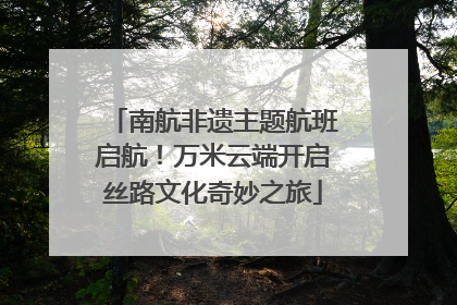 南航非遗主题航班启航！万米云端开启丝路文化奇妙之旅