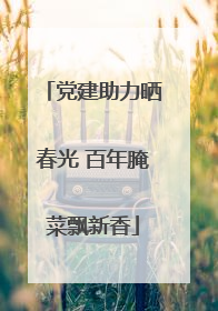党建助力晒春光 百年腌菜飘新香