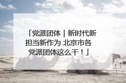 党派团体｜新时代新担当新作为 北京市各党派团体这么干！