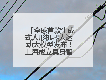 全球首款生成式人形机器人运动大模型发布！上海成立具身智能数据联盟