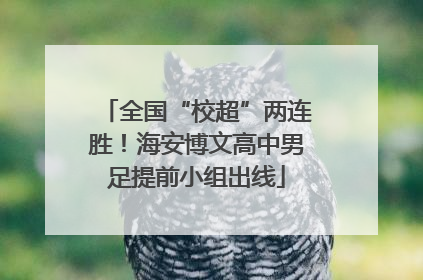 全国“校超”两连胜！海安博文高中男足提前小组出线