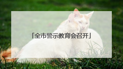 全市警示教育会召开