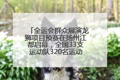 全运会群众展演龙狮项目预赛在扬州江都启幕，全国33支运动队320名运动员“龙争狮斗”