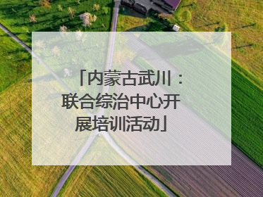 内蒙古武川：联合综治中心开展培训活动