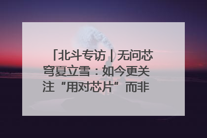北斗专访｜无问芯穹夏立雪：如今更关注“用对芯片”而非“用贵芯片”