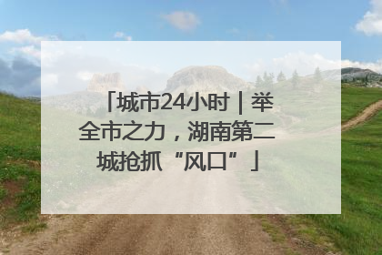 城市24小时｜举全市之力，湖南第二城抢抓“风口”