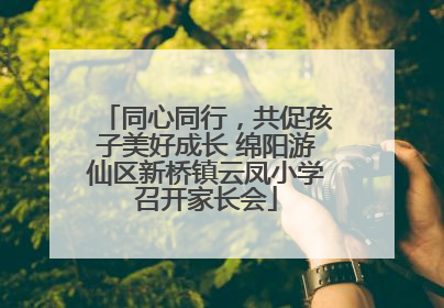 同心同行，共促孩子美好成长 绵阳游仙区新桥镇云凤小学召开家长会