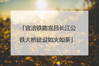 宜涪铁路宜昌长江公铁大桥建设如火如荼