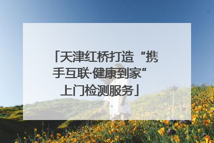 天津红桥打造“携手互联·健康到家”上门检测服务
