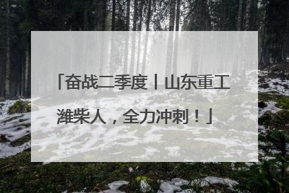 奋战二季度丨山东重工潍柴人，全力冲刺！