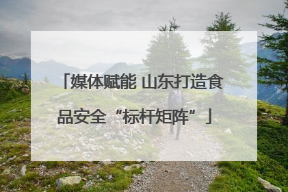 媒体赋能 山东打造食品安全“标杆矩阵”