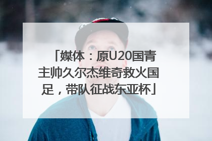 媒体：原U20国青主帅久尔杰维奇救火国足，带队征战东亚杯