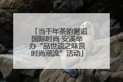 当千年茶韵邂逅国际时尚 安溪举办“品世遗之味赏时尚潮流”活动