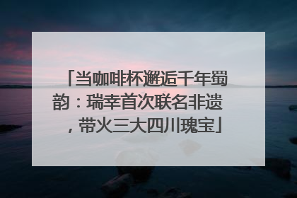 当咖啡杯邂逅千年蜀韵：瑞幸首次联名非遗，带火三大四川瑰宝