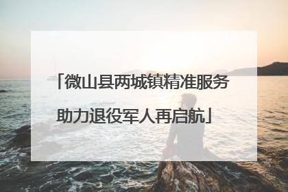 微山县两城镇精准服务助力退役军人再启航